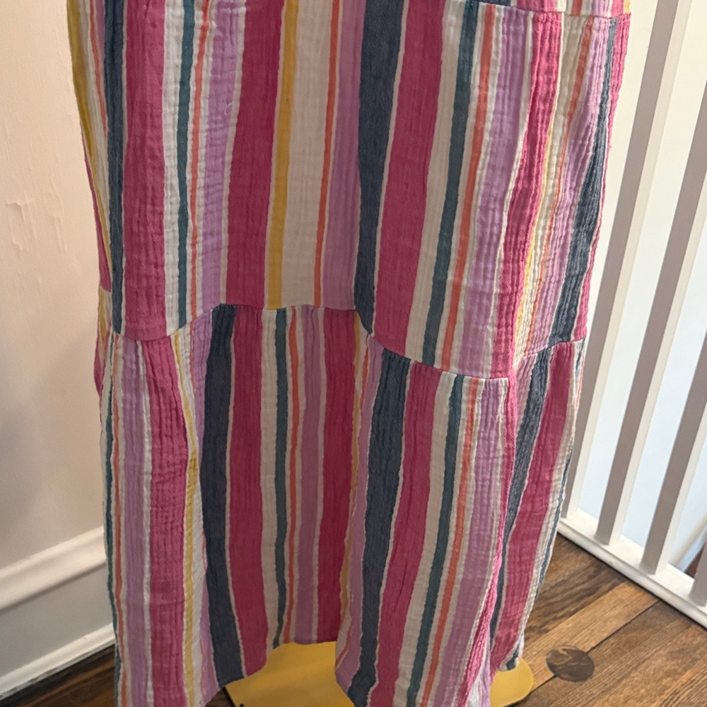 Marine Layer lightweight Multicolor Tiered Maxi Dress - S - Picture 5 of 8